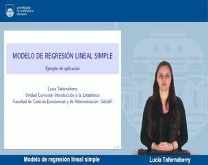 Modelo de regresión lineal simple