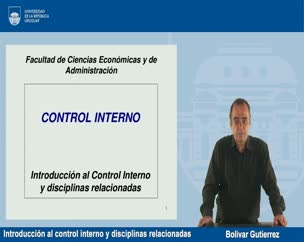 Introducción al control interno y disciplinas relacionadas